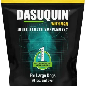 nutramax laboratories dasuquin with msm joint health supplement for large dogs – with glucosamine, msm, chondroitin, asu, boswellia serrata extract, and green tea extract, 150 soft chews